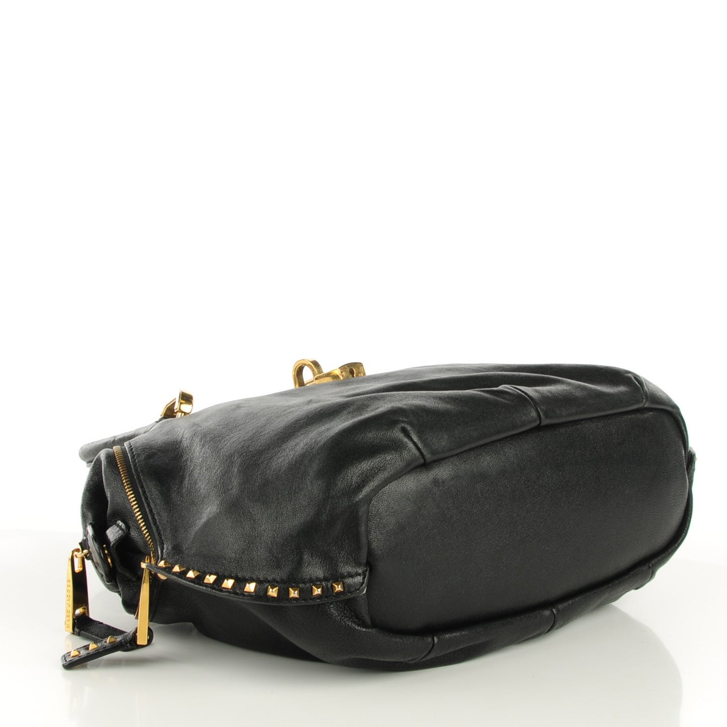 Calfskin Little Janice Paradise Satchel Black