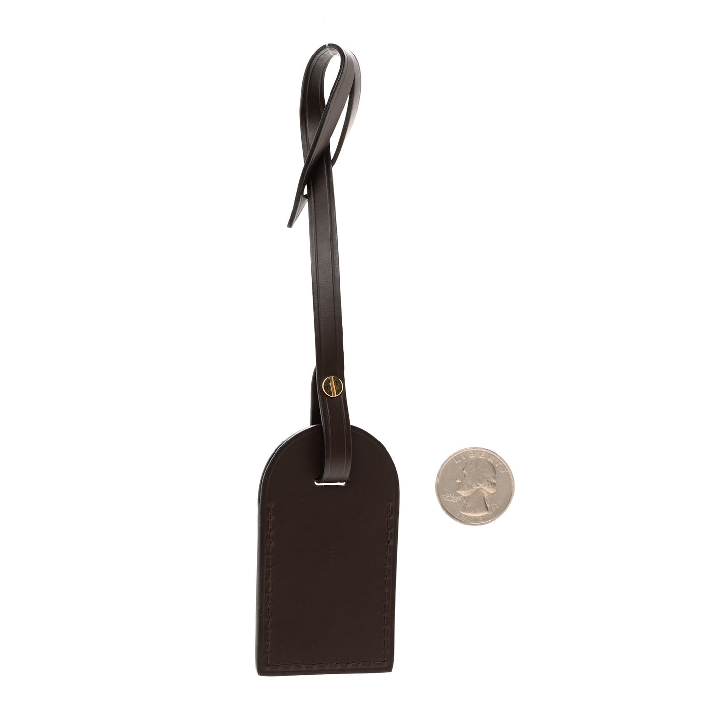 Calfskin Luggage Tag Ebene