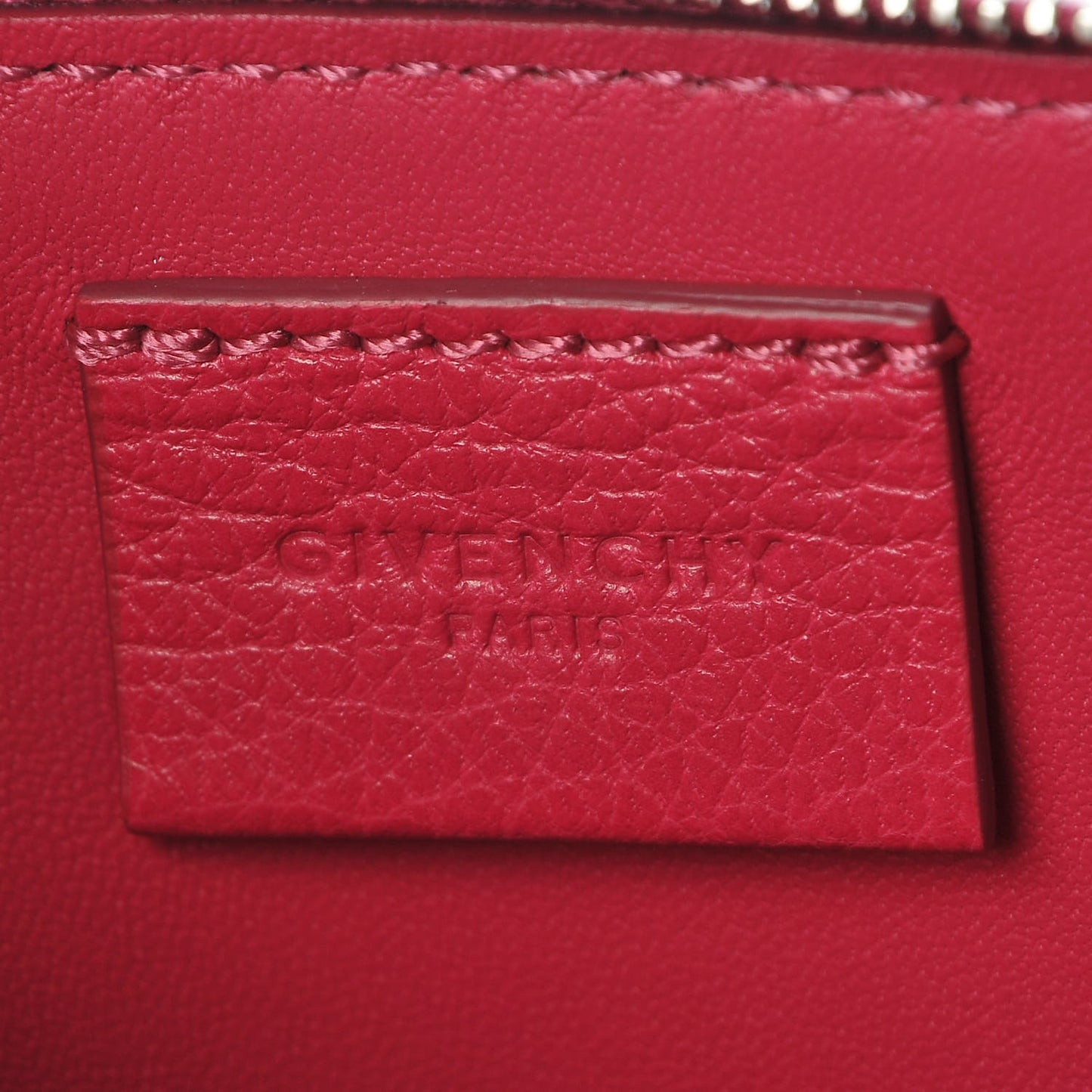Grained Goatskin Antigona Crossbody Fuchsia