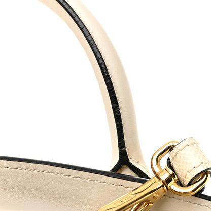 Prada Saffiano Cuir Calfskin Small Monochrome Top Handle Tote White 17 of 17