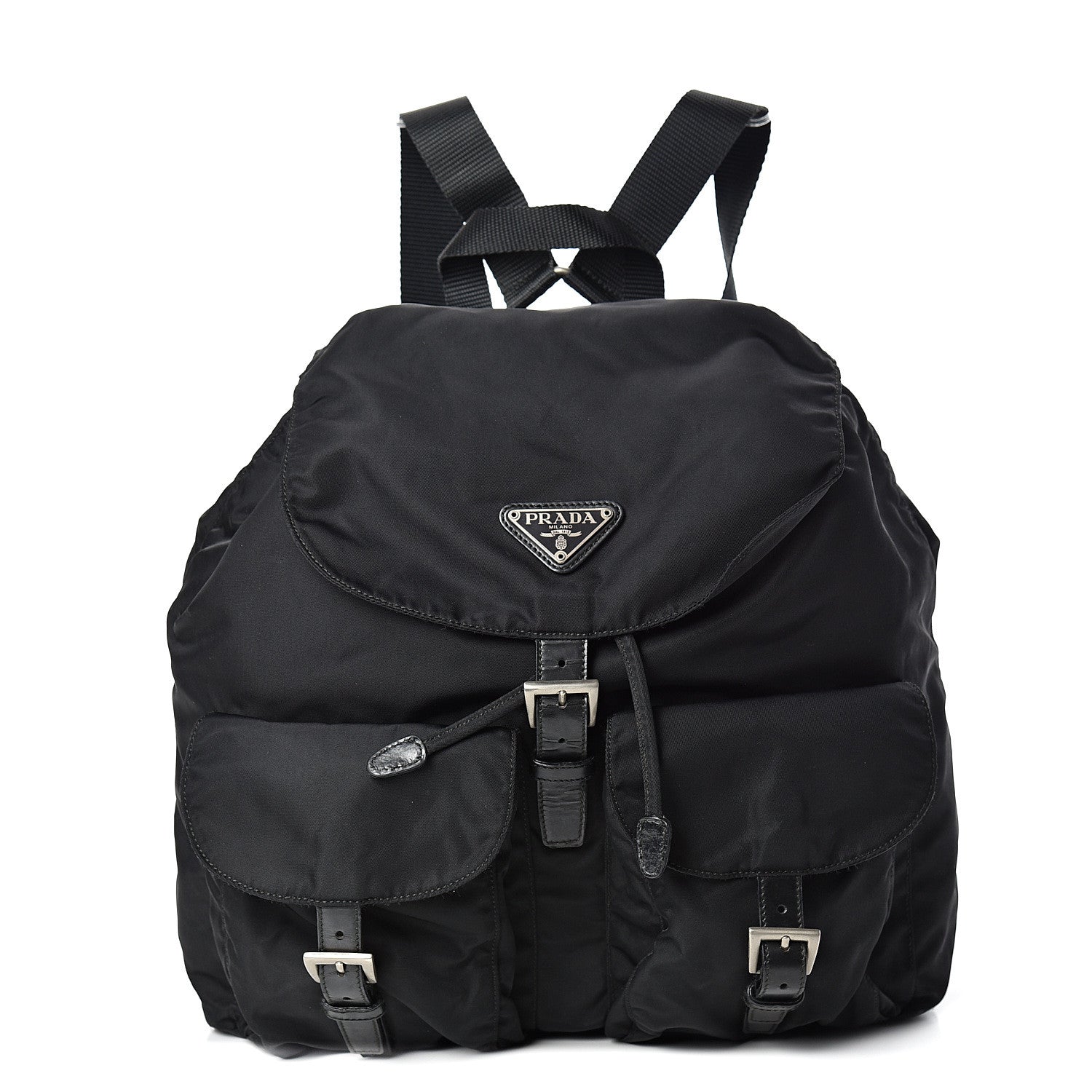 Prada Nylon Vela Medium Backpack Black 1 of 11