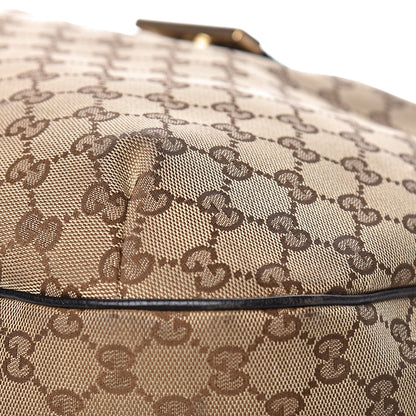 Gucci Monogram Large New Ladies Web Hobo Dark Brown 14 of 18