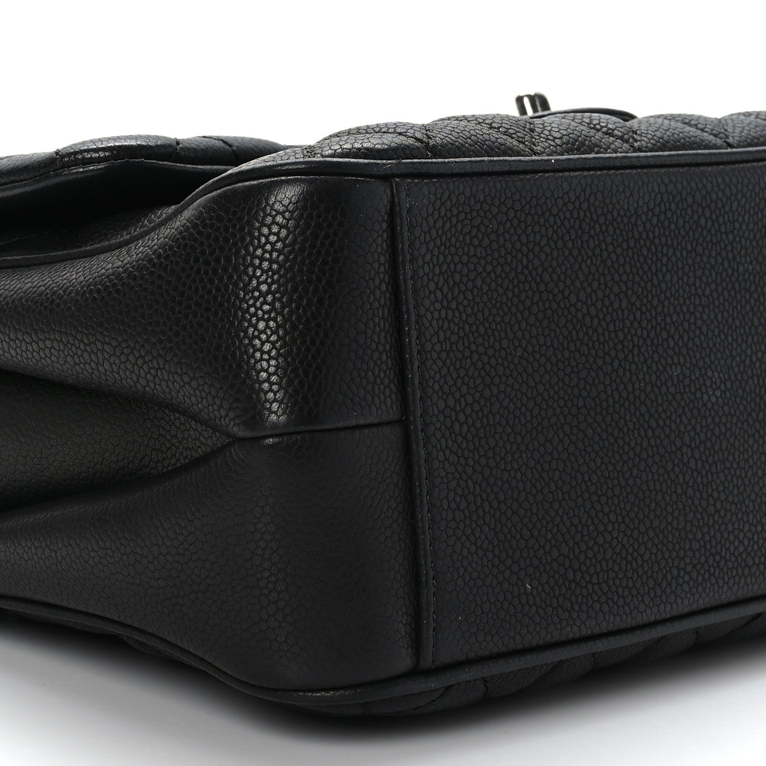 Chanel Caviar Quilted Medium Rock In Rome Single Flap Black 8 of 9