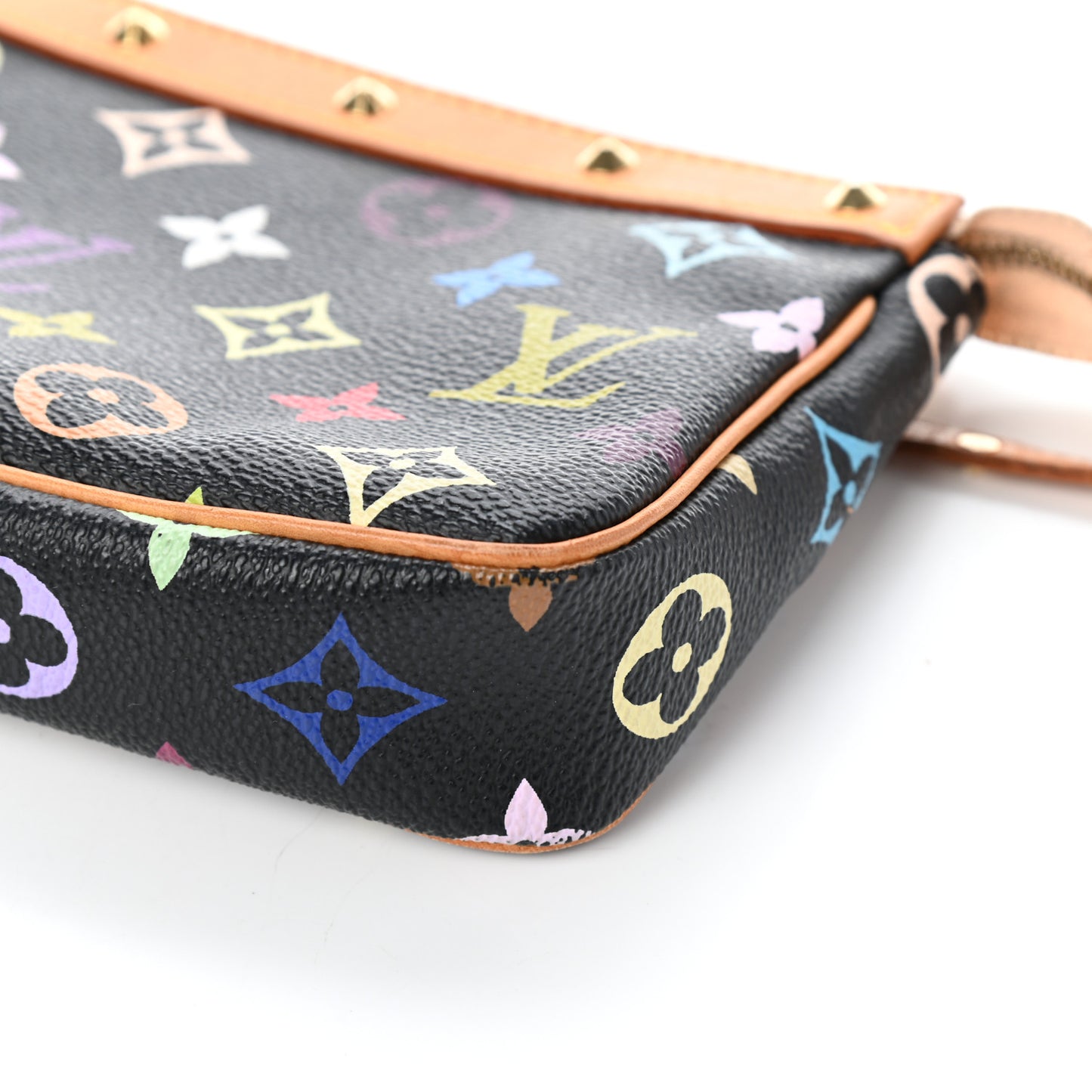Monogram Multicolor Pochette Accessories Black