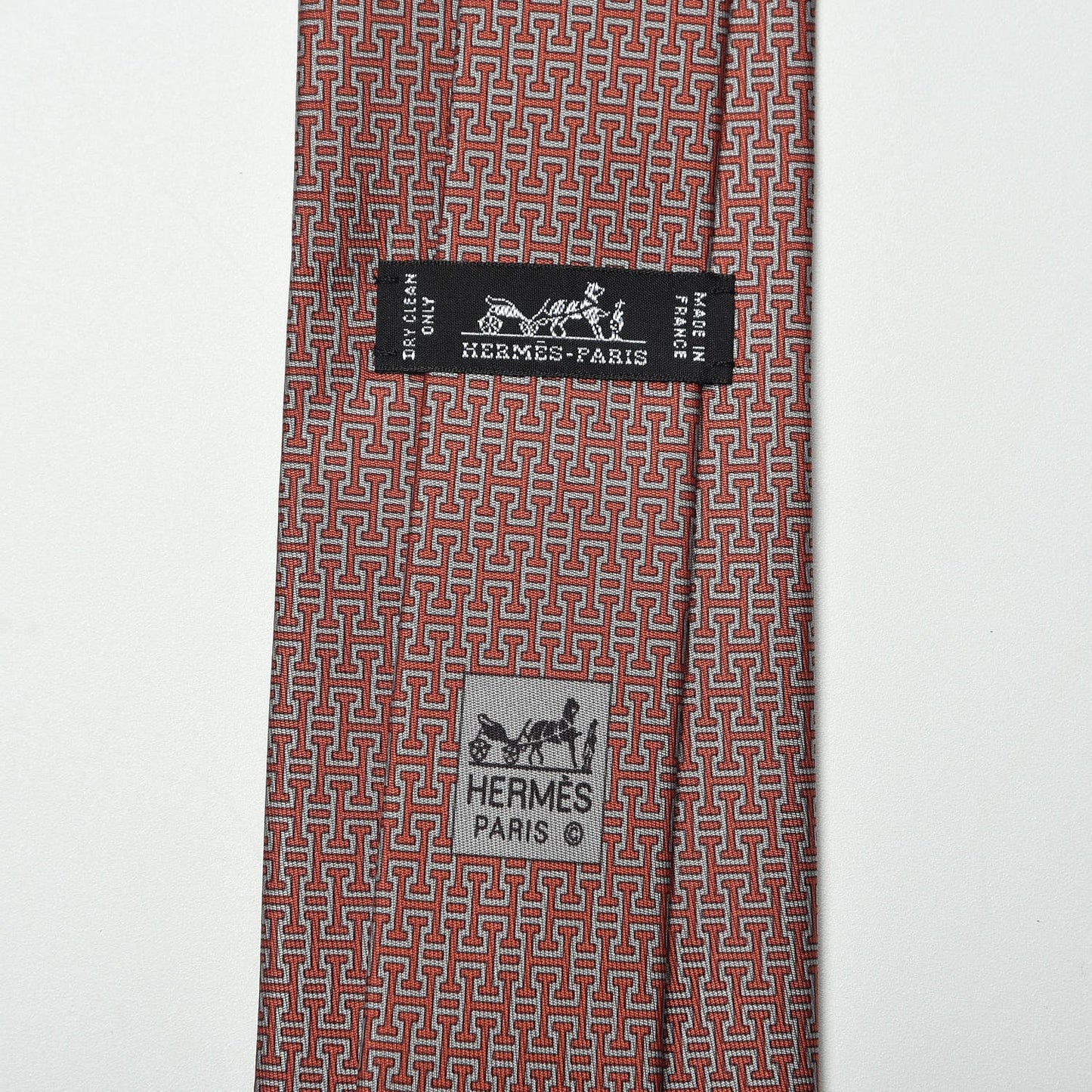 Silk Mens Mython Tie Black Gris Brique