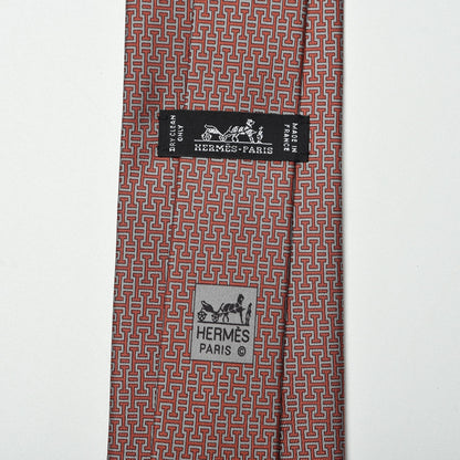 Hermes Silk Mens Mython Tie Black Gris Brique 3 of 4