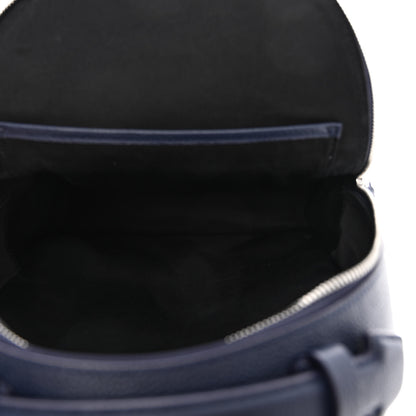 MCM Calfskin Visetos Floral Leopard Klassik Small Stark Backpack Blue Black 6 of 12