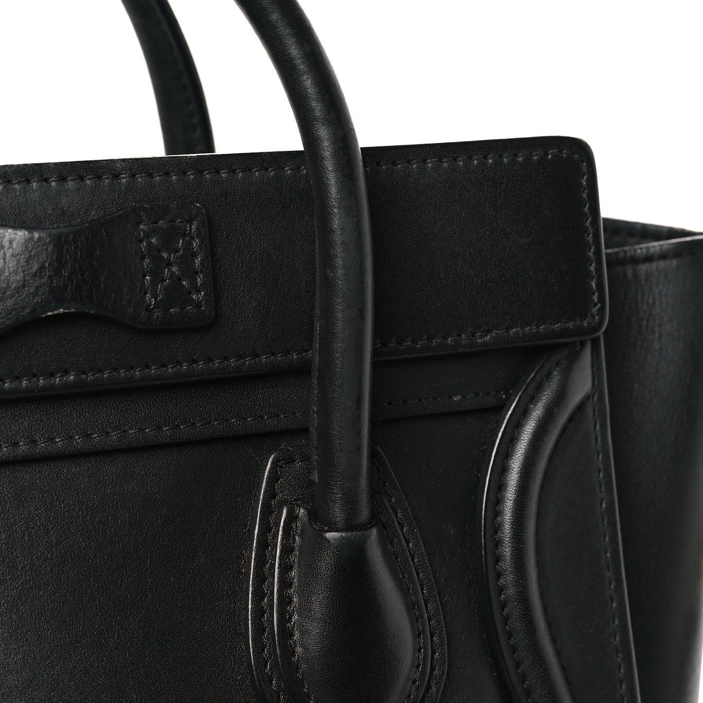 Smooth Calfskin Nano Luggage Black