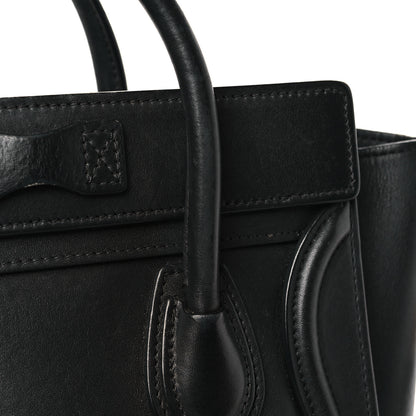Celine Smooth Calfskin Nano Luggage Black 13 of 13