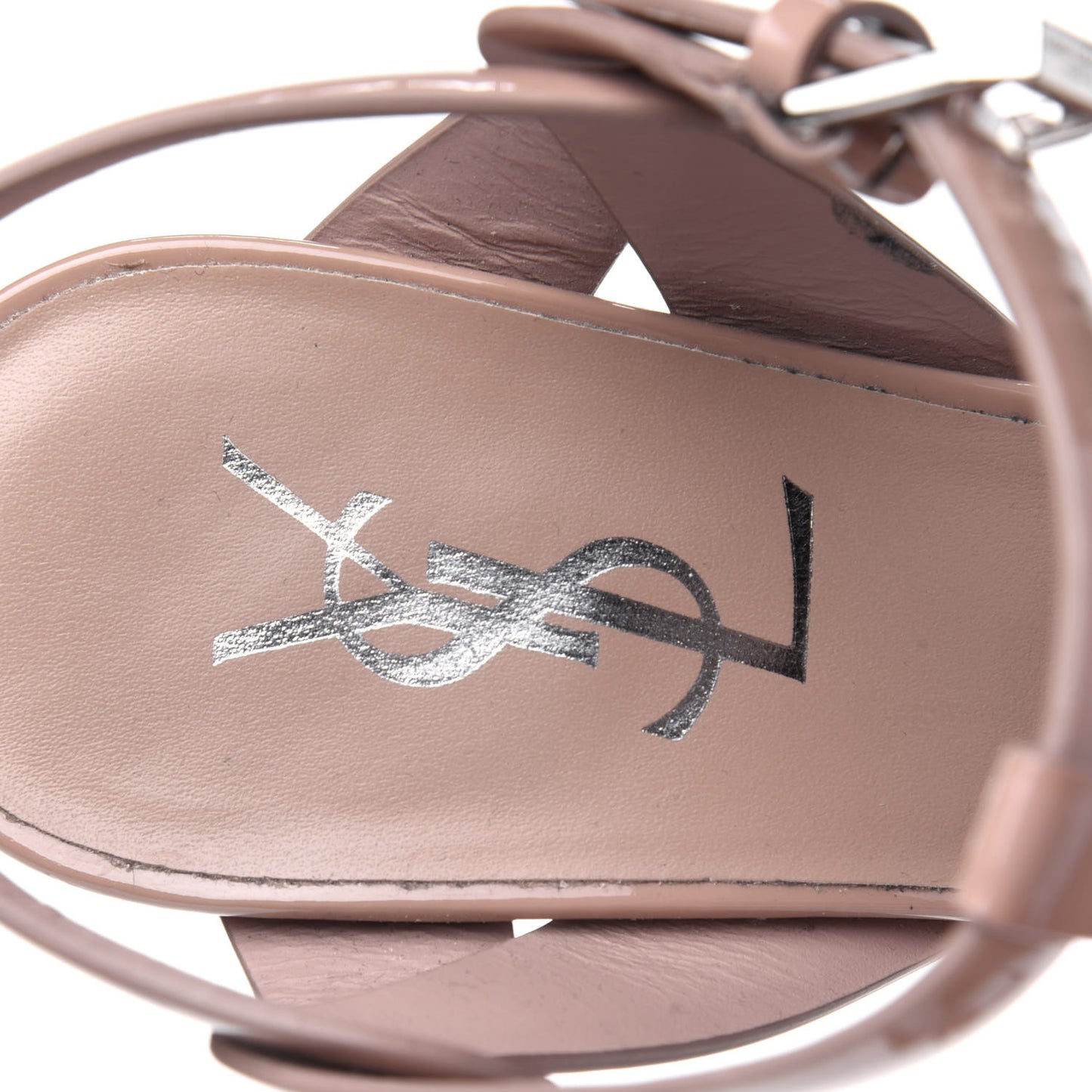 Patent Tribute 105 Platform Sandals 36 Soft Nude