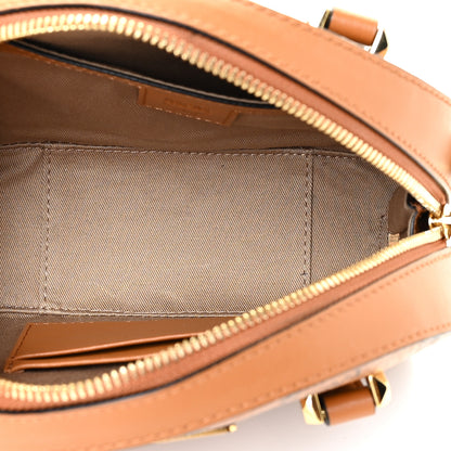 MCM Visetos Essential Small Disco Tote Cognac 5 of 11