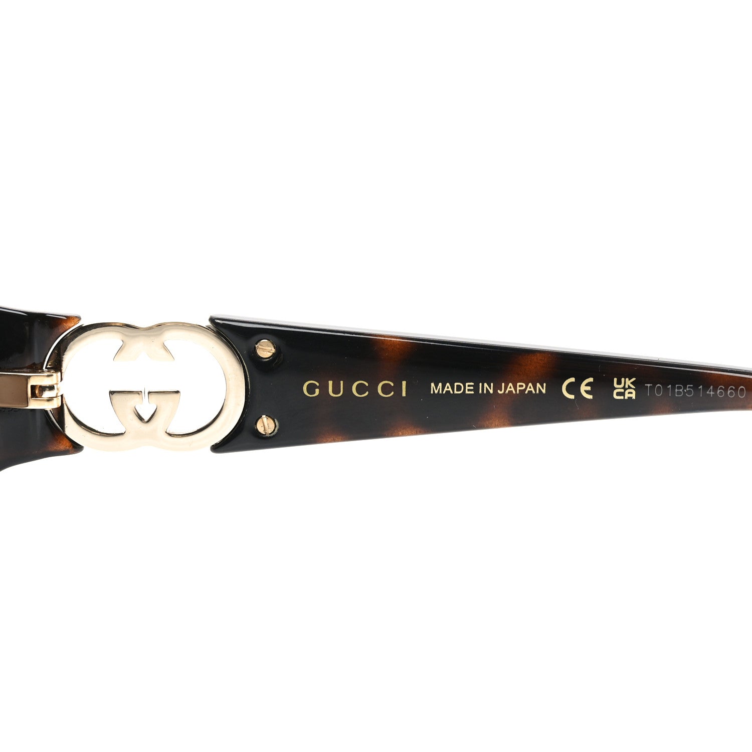 Gucci Acetate Rectangular Frame Sunglasses GG1661S Dark Tortoiseshell 5 of 6