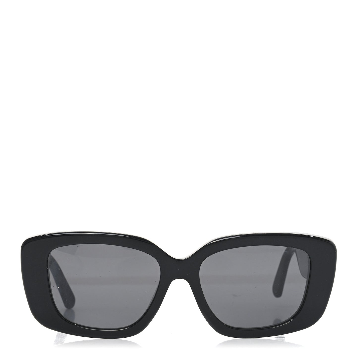 Acetate LV Circle Large Cat Eye Sunglasses Z2642U Black