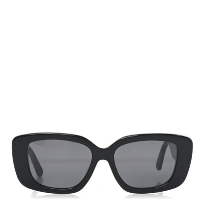 Louis Vuitton Acetate LV Circle Large Cat Eye Sunglasses Z2642U Black 2 of 6