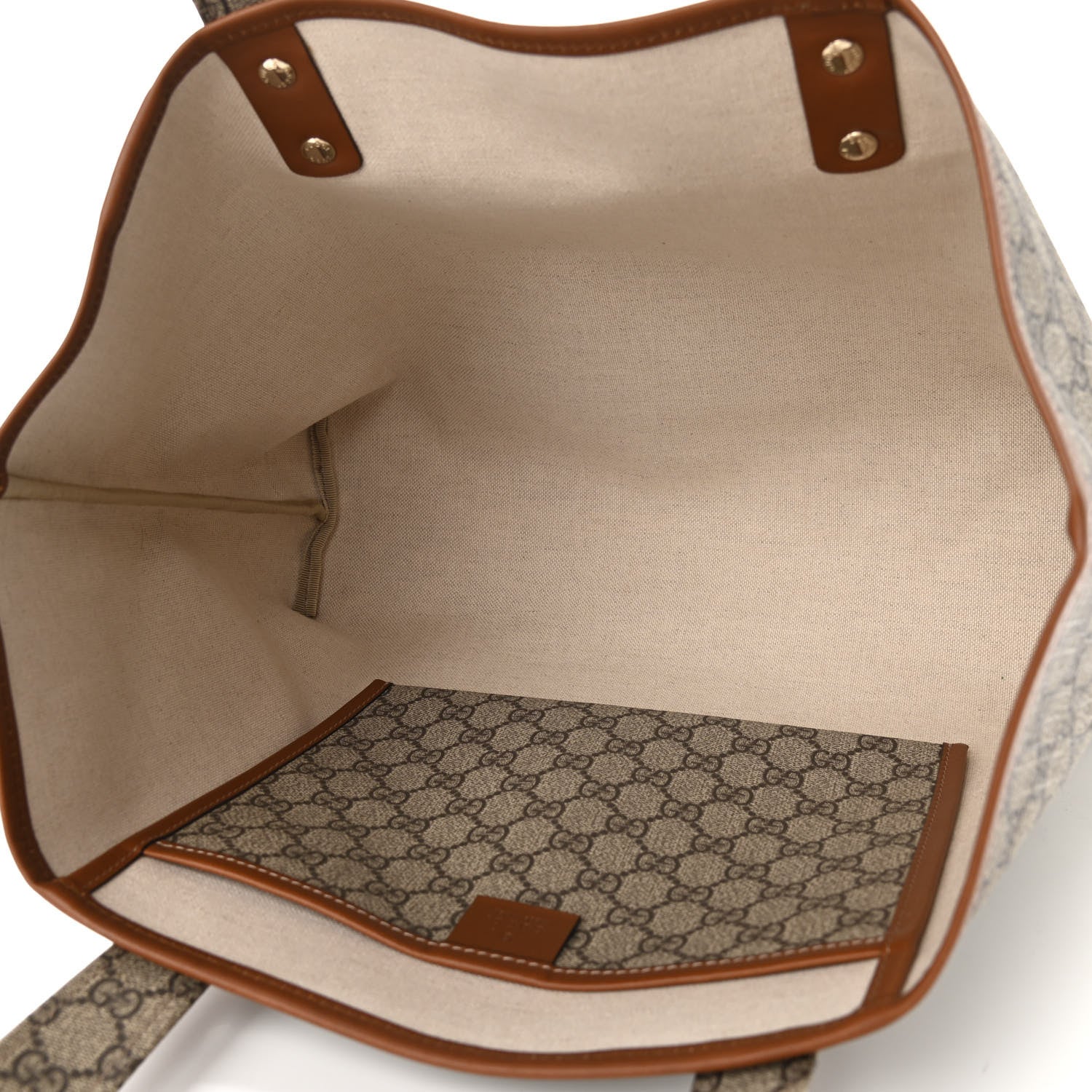 Gucci GG Plus Monogram Medium Signature Web Loop Tote Brown 5 of 9