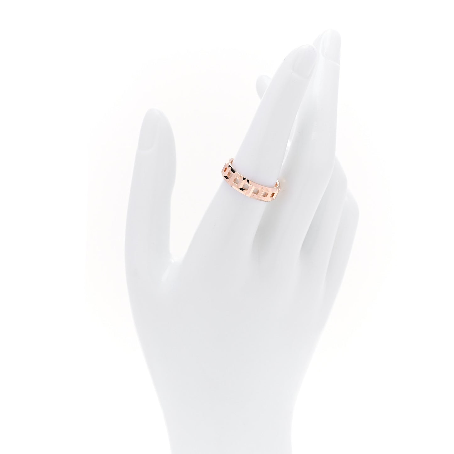18K Rose Gold T True Wide Ring 56 7.5