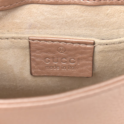 Gucci Pebbled Calfskin Small 1973 Chain Shoulder Bag Champagne 5 of 10