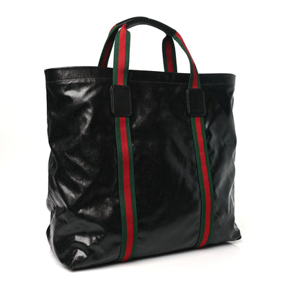 Gucci Crystal GG Monogram Web Tote Black 3 of 10