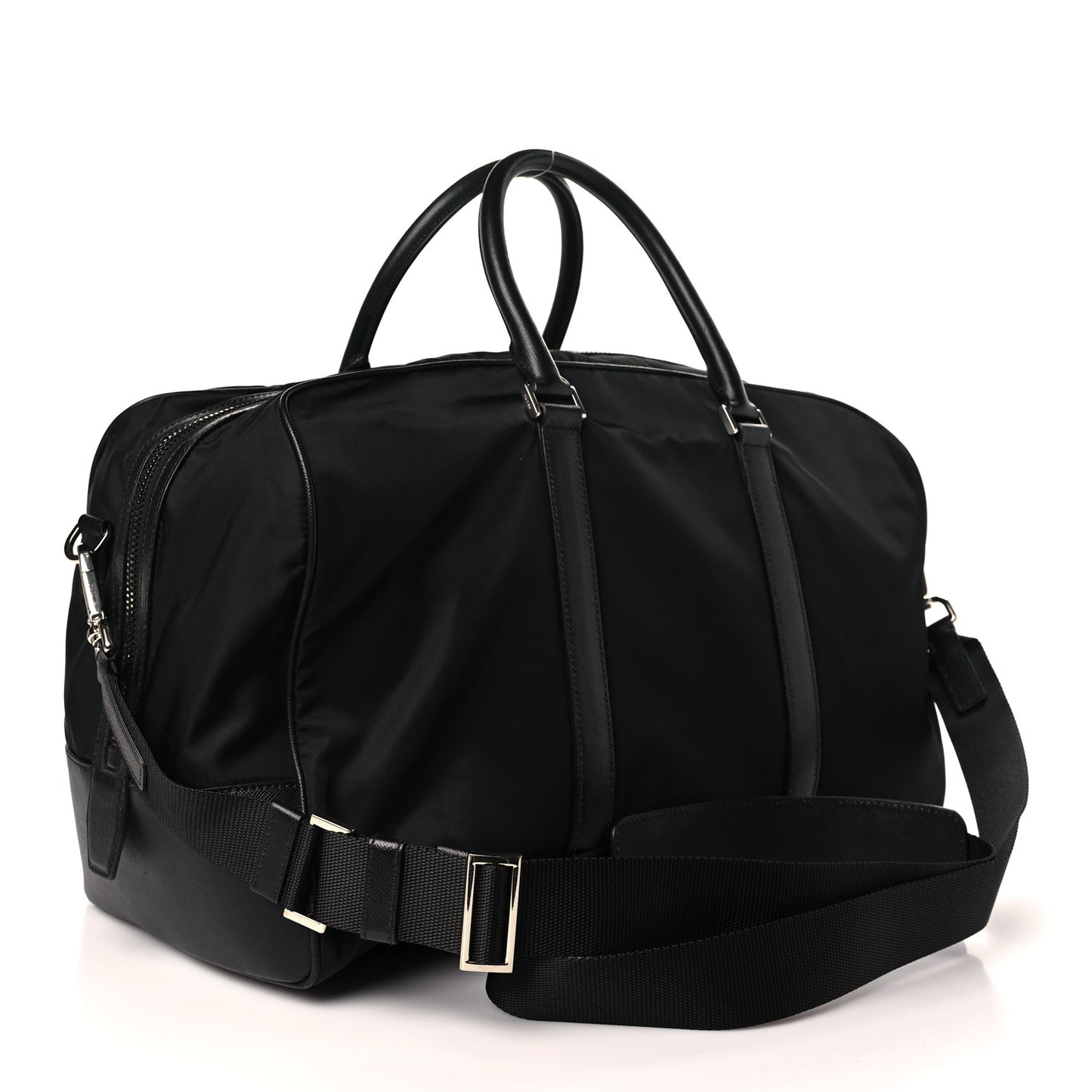 Re-Nylon Saffiano Duffle Bag Black