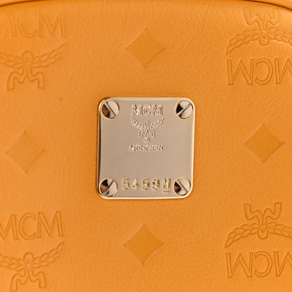MCM Visetos Stark Original Crossbody Bag Yellow 6 of 10