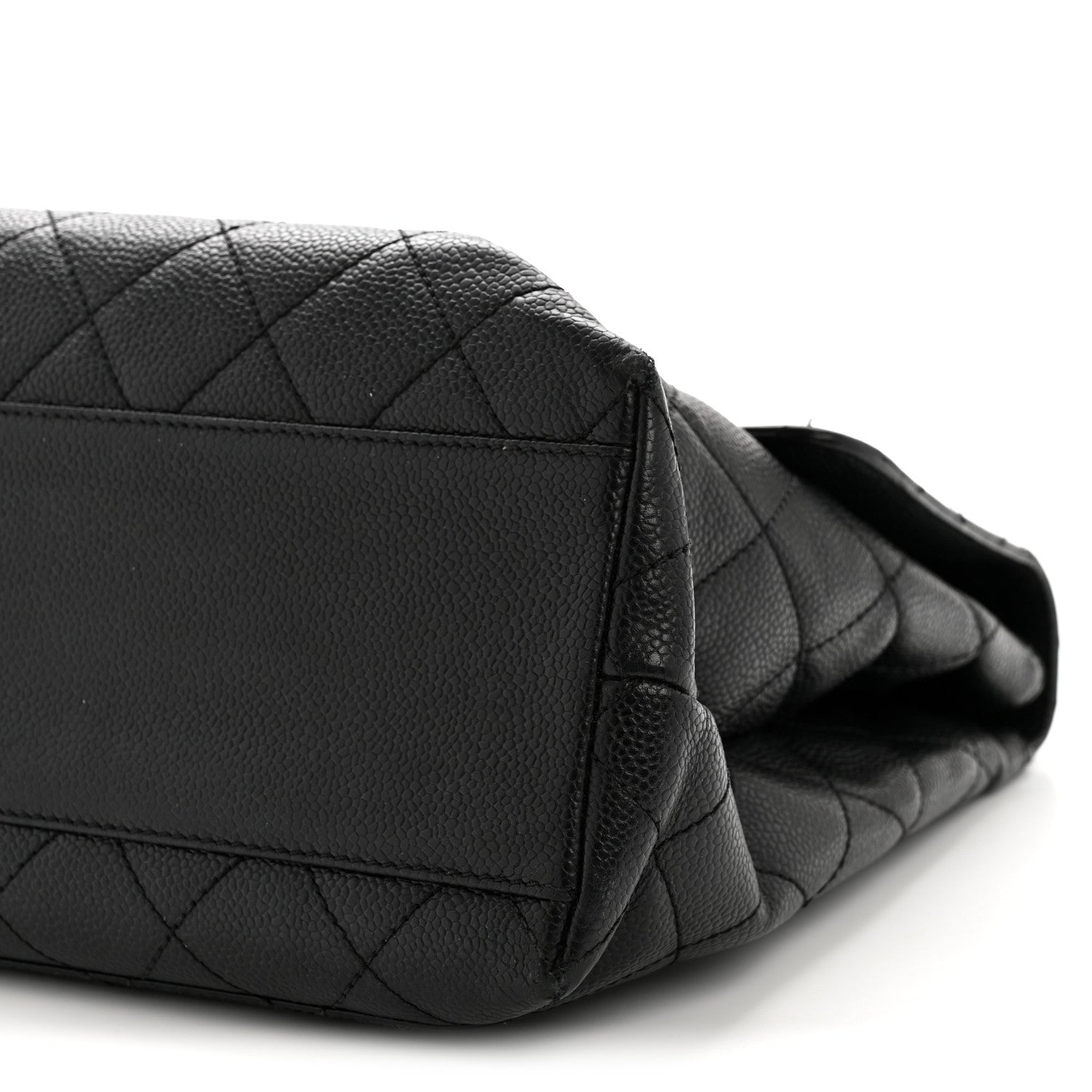 Chanel Caviar Quilted Jumbo Kelly Flap Black 10 of 17