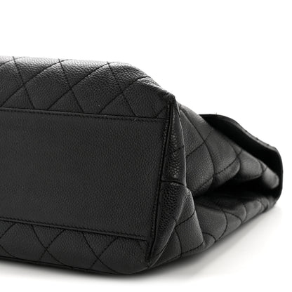 Chanel Caviar Quilted Jumbo Kelly Flap Black 10 of 17
