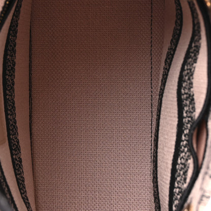 Christian Dior Canvas Embroidered Jardin Botanique Medium Lady D-Lite Light Pink Black 5 of 11