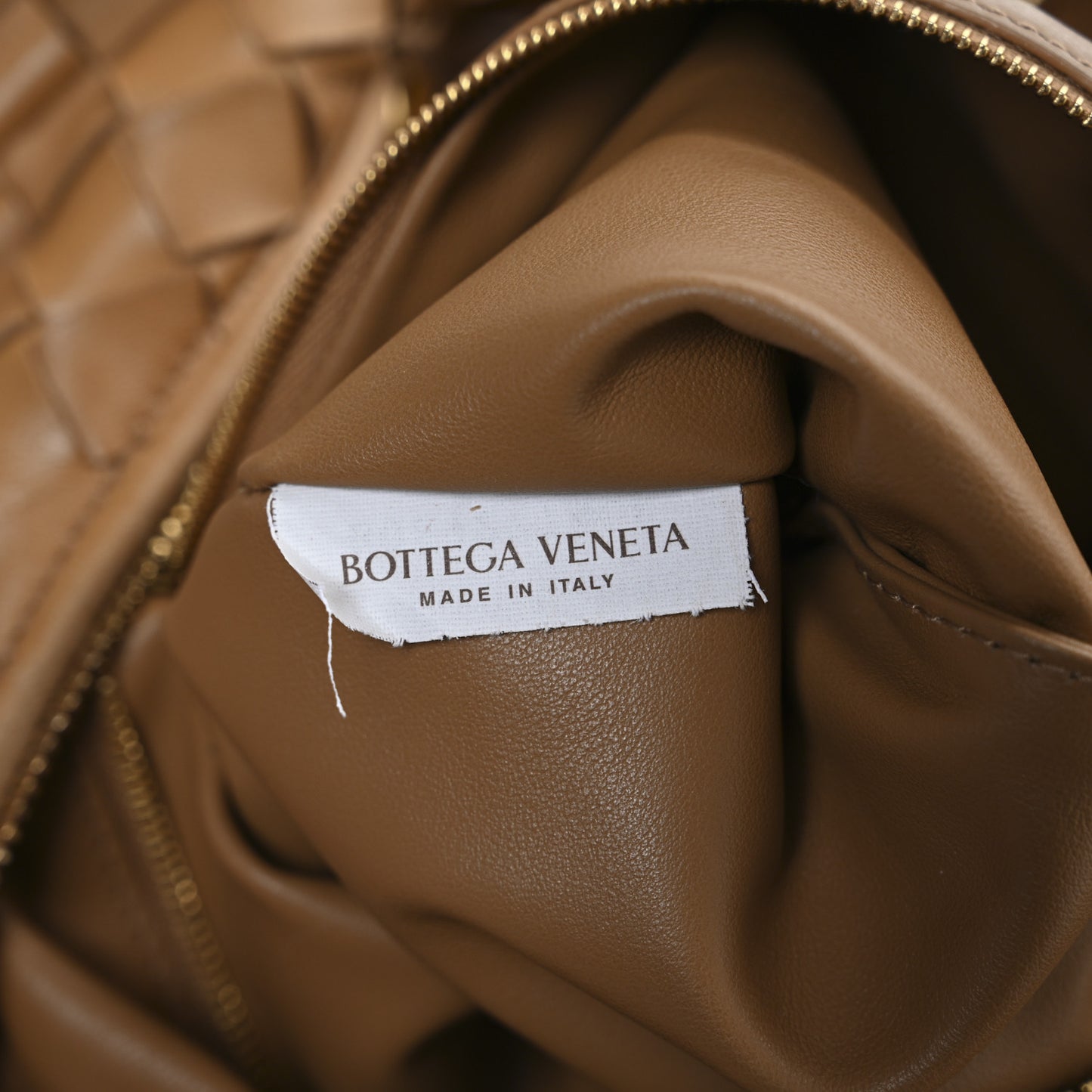 Nappa Intrecciato Medium Jodie Caramel