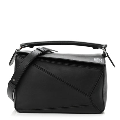 Loewe Calfskin Small Puzzle Bag Black 1 of 11