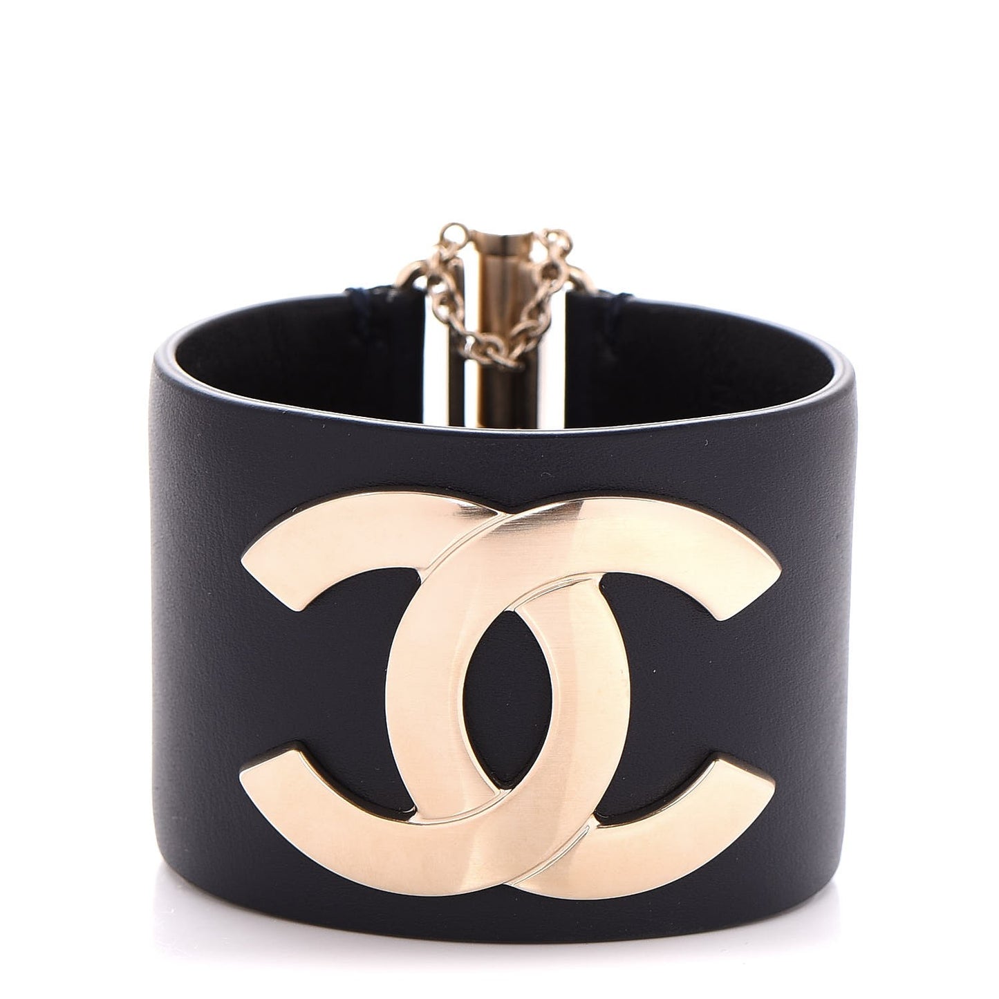 Calfskin CC Wide Cuff Navy