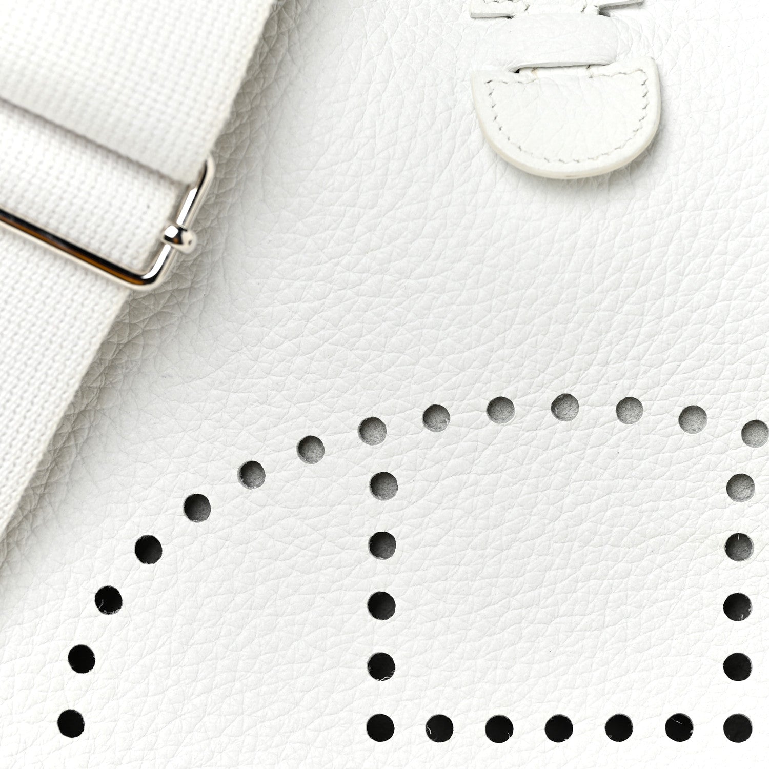 Hermes Taurillon Clemence Evelyne III PM White 6 of 13