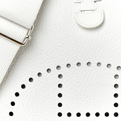 Hermes Taurillon Clemence Evelyne III PM White 6 of 13