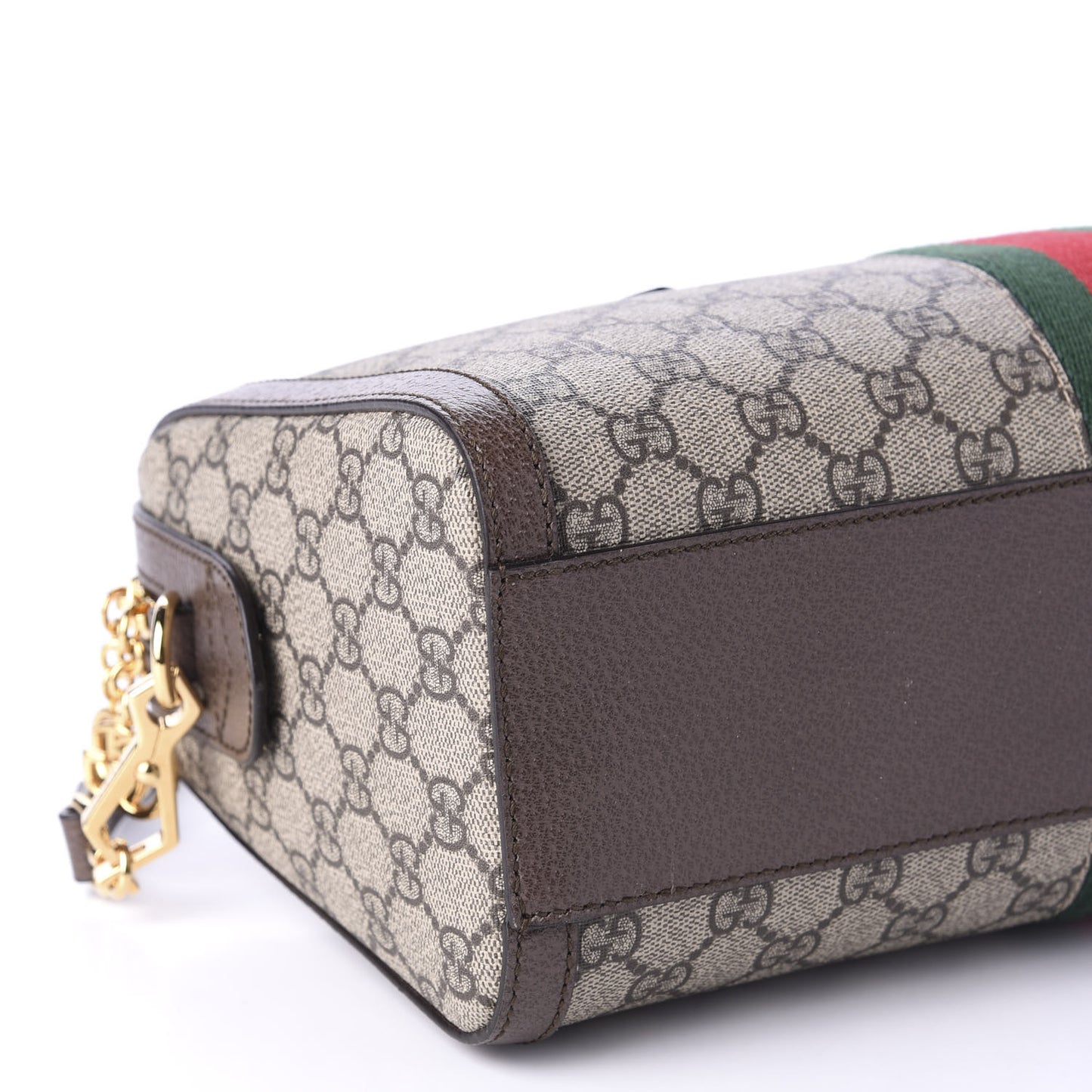 GG Supreme Monogram Web Medium Ophidia Boston Brown