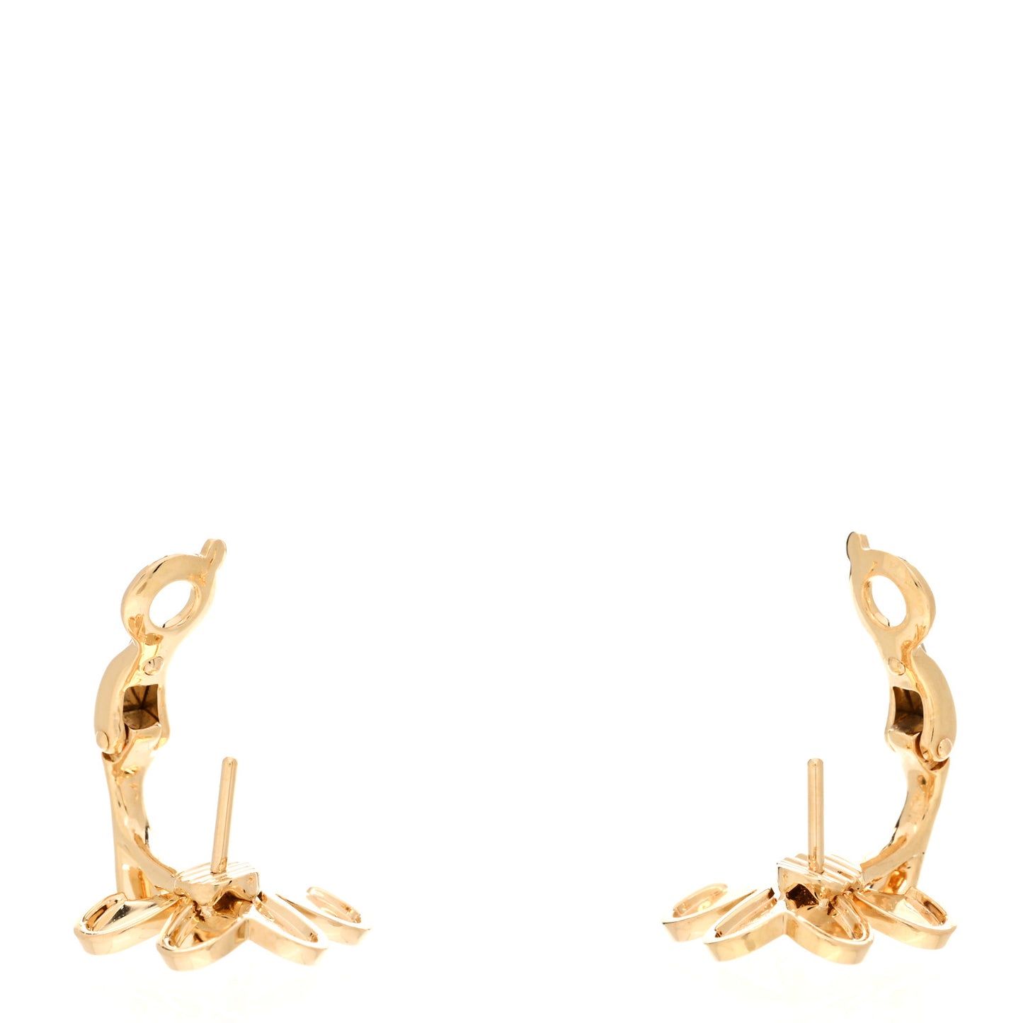 18K Yellow Gold Diamond Small Frivole Earrings