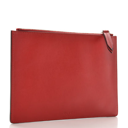 Gucci GG Supreme Monogram Merveilles Lips Zip Pouch Hibiscus Red 3 of 8