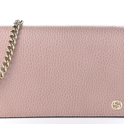 Gucci Dollar Calfskin Medium Betty Chain Wallet Soft Pink 9 of 10