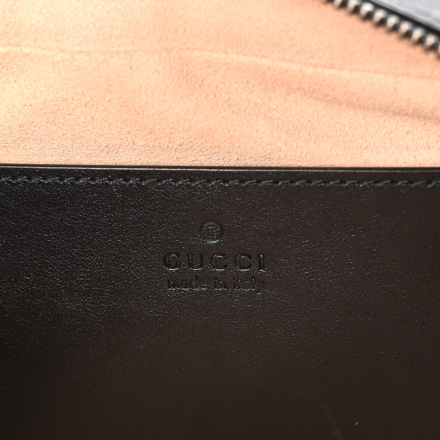 Gucci Calfskin Matelasse Small GG Marmont Chain Shoulder Bag Black 6 of 11