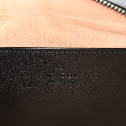 Gucci Calfskin Matelasse Small GG Marmont Chain Shoulder Bag Black 6 of 11