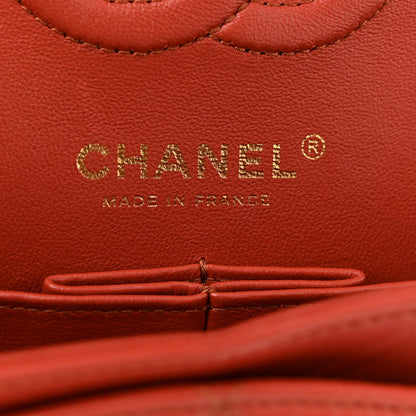 Chanel Lambskin Quilted Small Double Flap Red 6 of 14