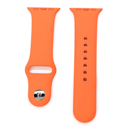 Hermes Silicone 41mm Apple Sports Watch Single Tour Band S/M Orange 1 of 5