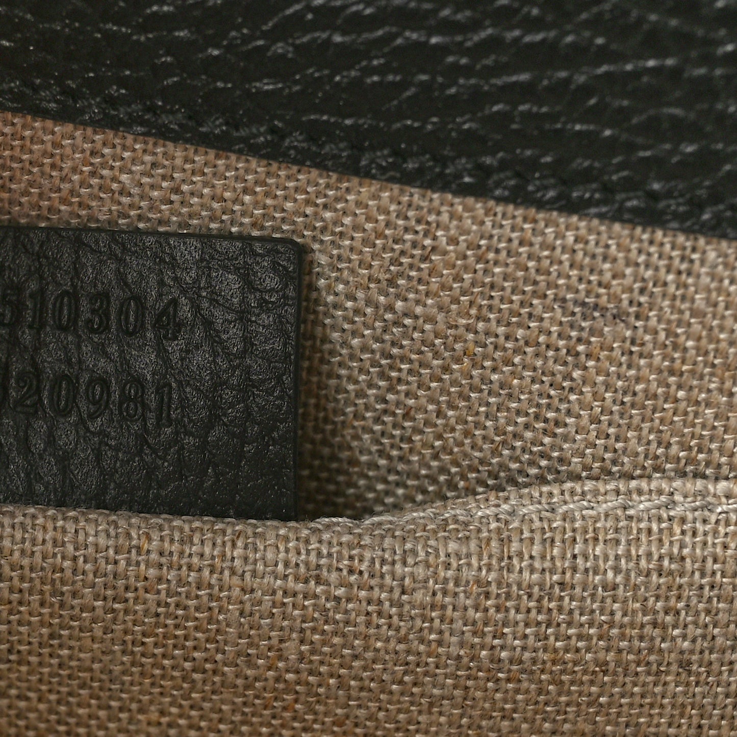 Dollar Calfskin Small Interlocking G Shoulder Bag Black