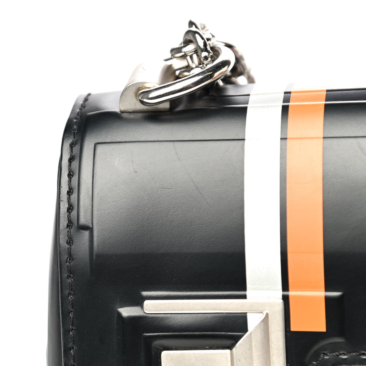 Epi Monogram Spaceship Embossed Twist Shoulder Bag PM Black