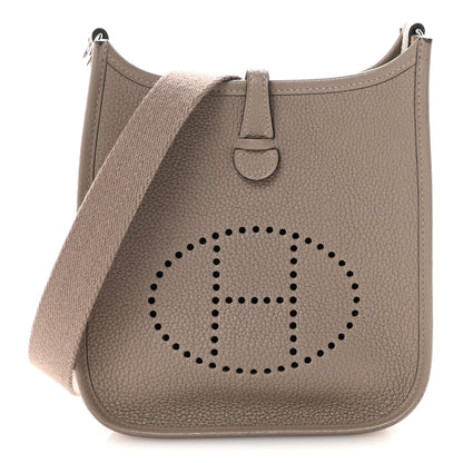 Hermes Taurillon Clemence Evelyne TPM Gris Asphalte 1 of 10
