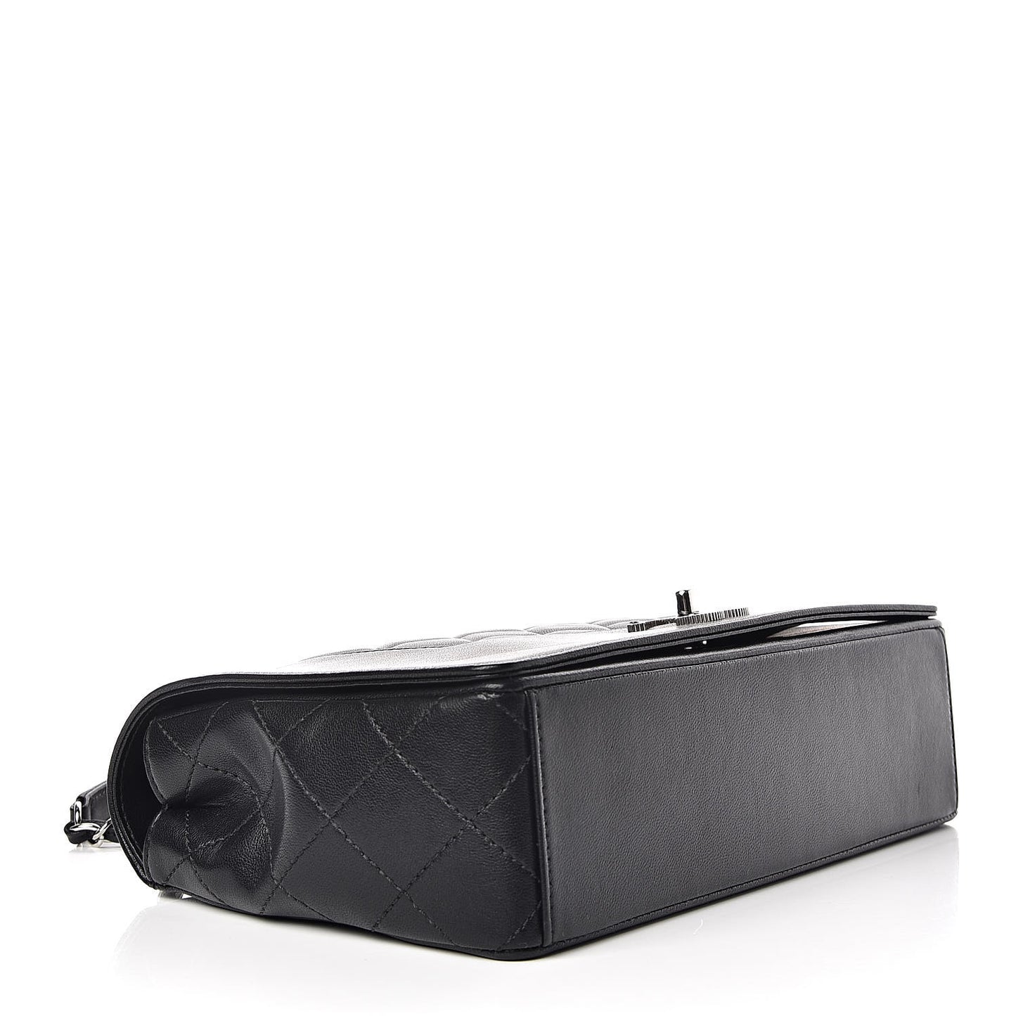 Sheepskin Quilted Vintage Mademoiselle Flap Black