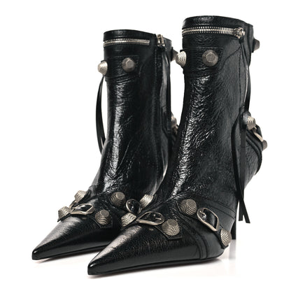 Balenciaga Agneau Arena Cagole 90mm Ankle Boots 39 Black 4 of 10