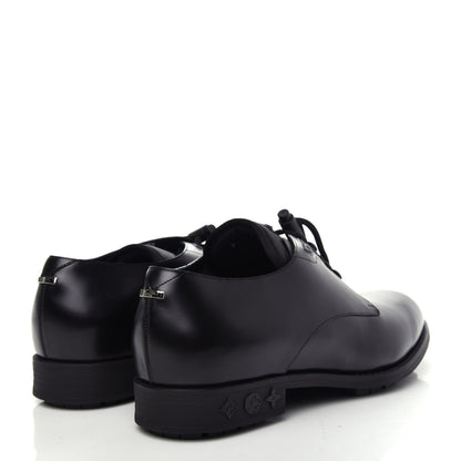 Louis Vuitton Lambskin Mens Derby Shoes 9.5 Black 4 of 11