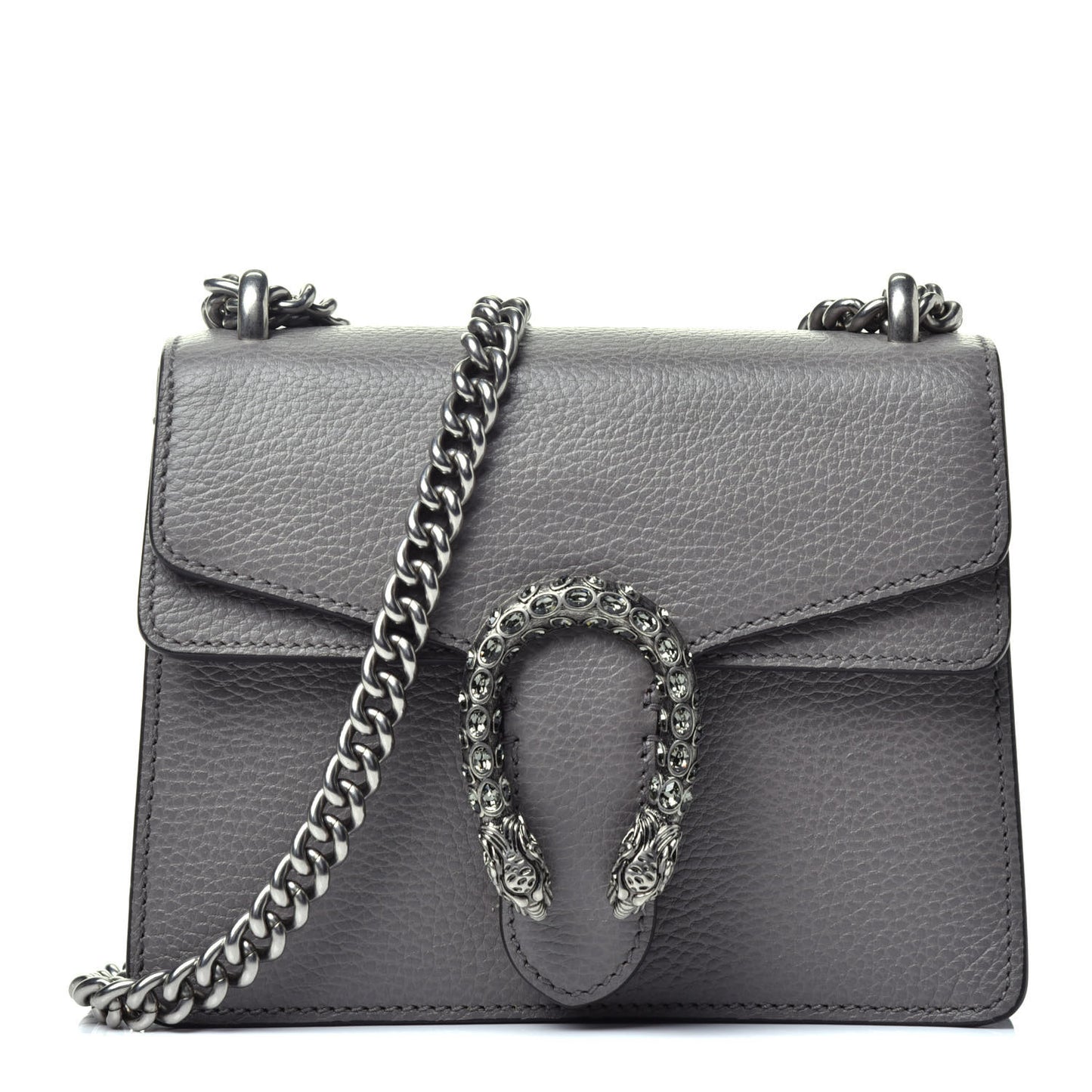 Calfskin Mini Dionysus Shoulder Bag Dusty Grey