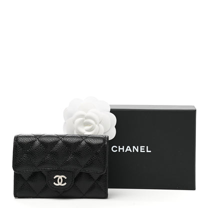 Chanel Caviar Quilted Flap Card Holder Black 9 of 9