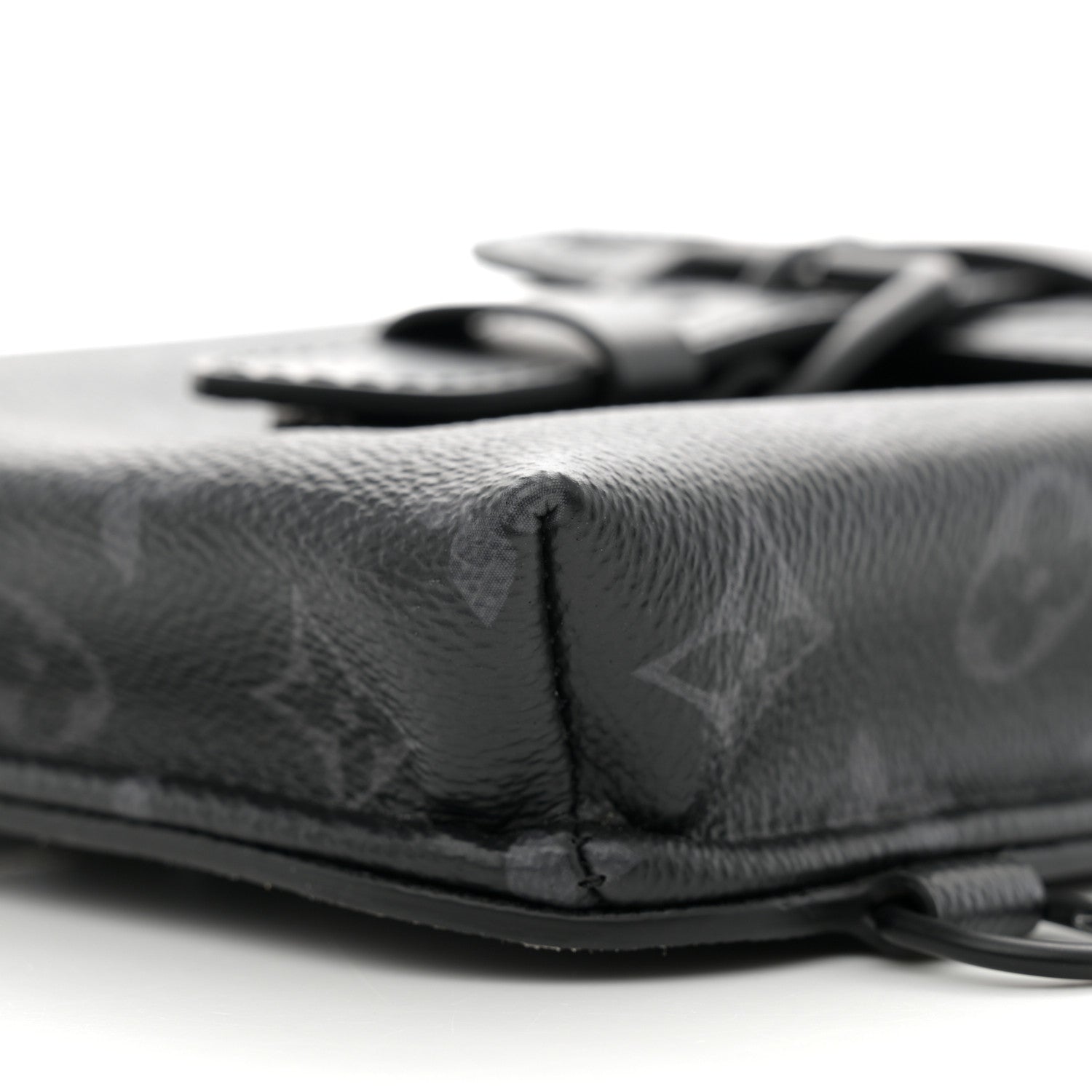 Louis Vuitton Monogram Eclipse Saumur Slingbag Black 9 of 11