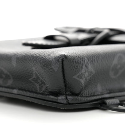Louis Vuitton Monogram Eclipse Saumur Slingbag Black 9 of 11
